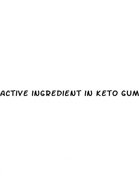 active ingredient in keto gummies