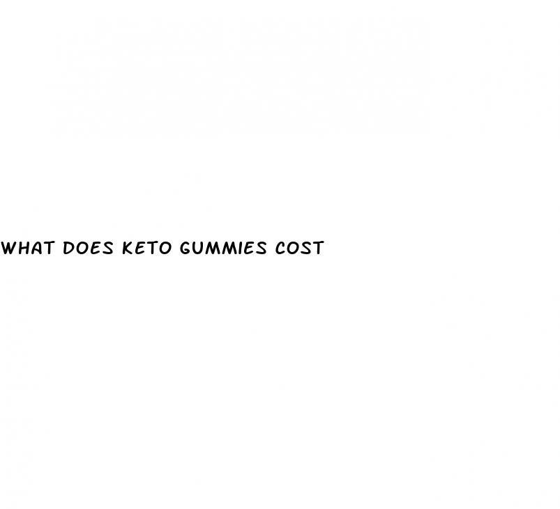 what does keto gummies cost