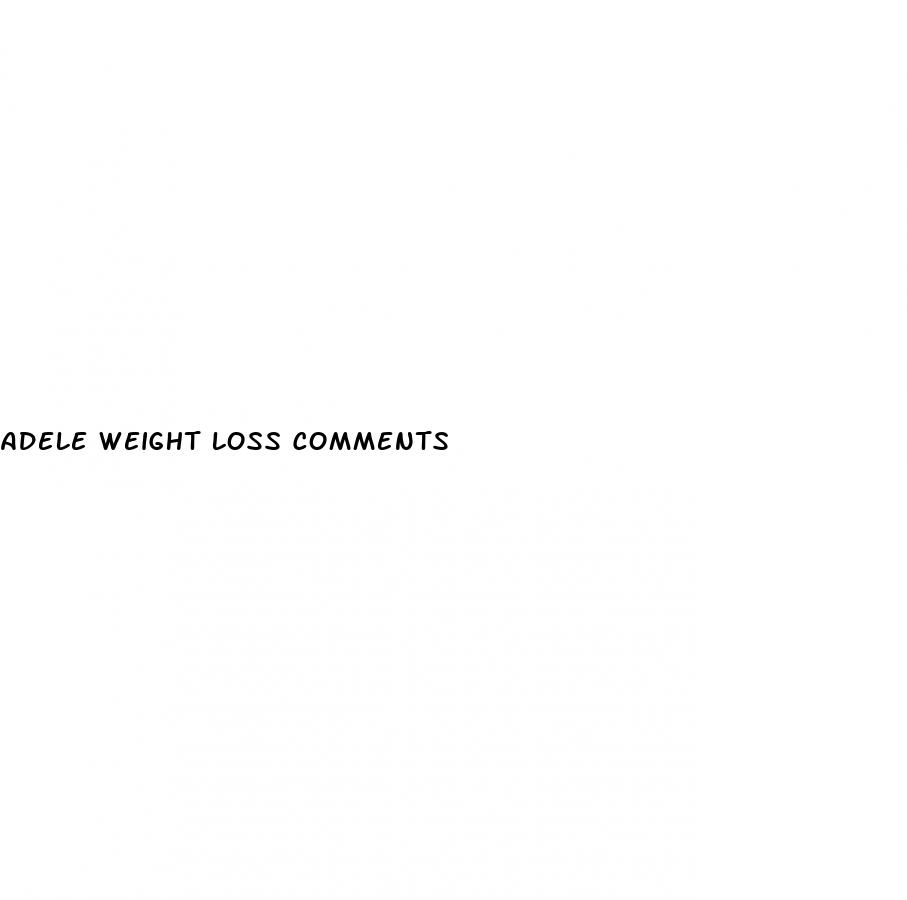 adele weight loss comments