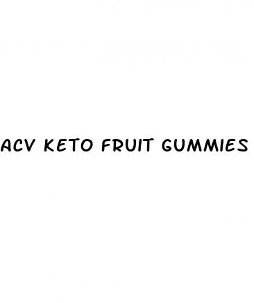 acv keto fruit gummies