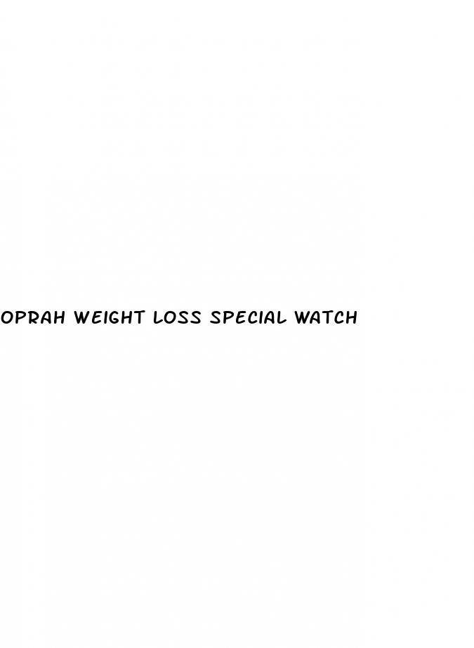 oprah weight loss special watch