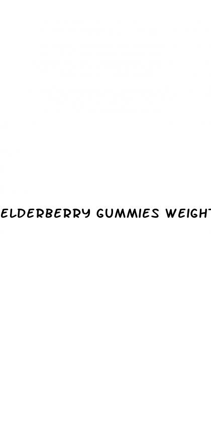 elderberry gummies weight loss