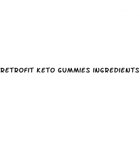 retrofit keto gummies ingredients