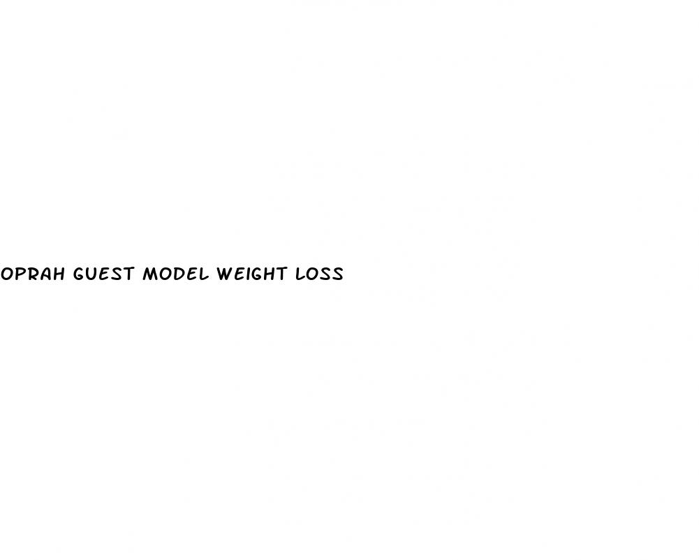 oprah guest model weight loss