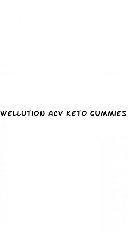 wellution acv keto gummies