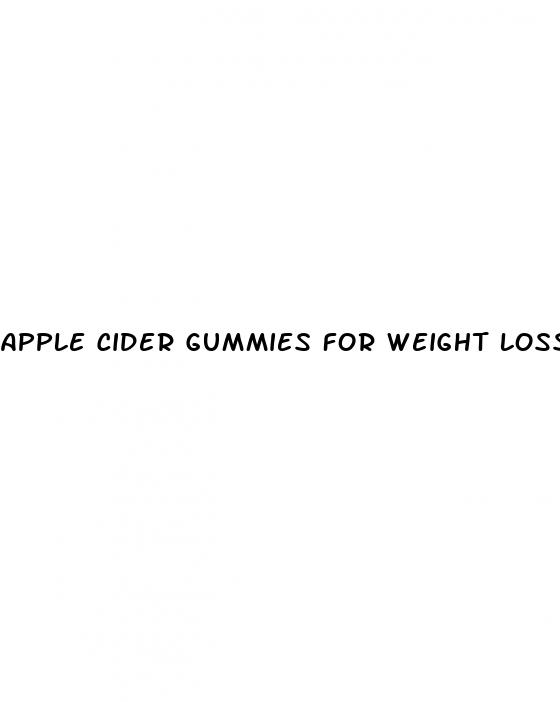 apple cider gummies for weight loss