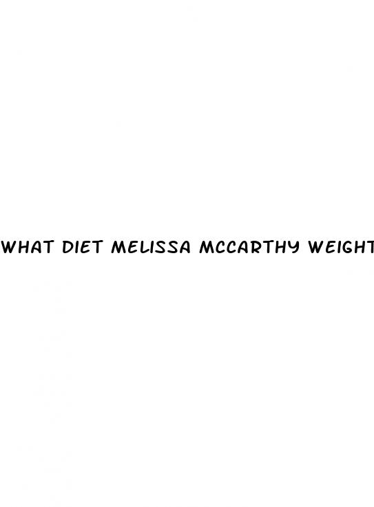 what diet melissa mccarthy weight loss