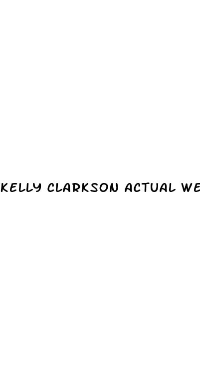 kelly clarkson actual weight loss