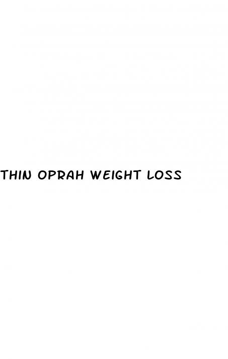 thin oprah weight loss