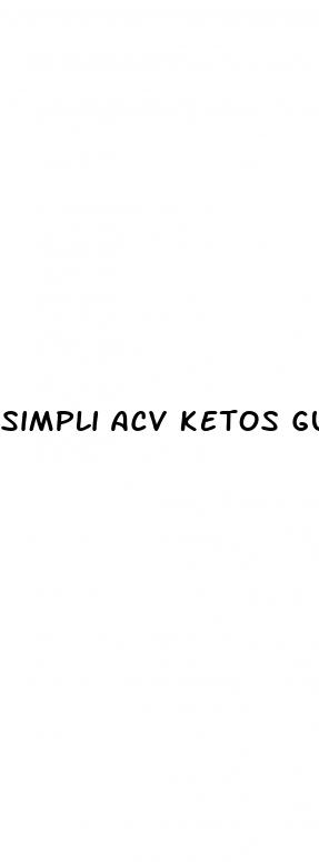 simpli acv ketos gummies simpli health acv keto gummies