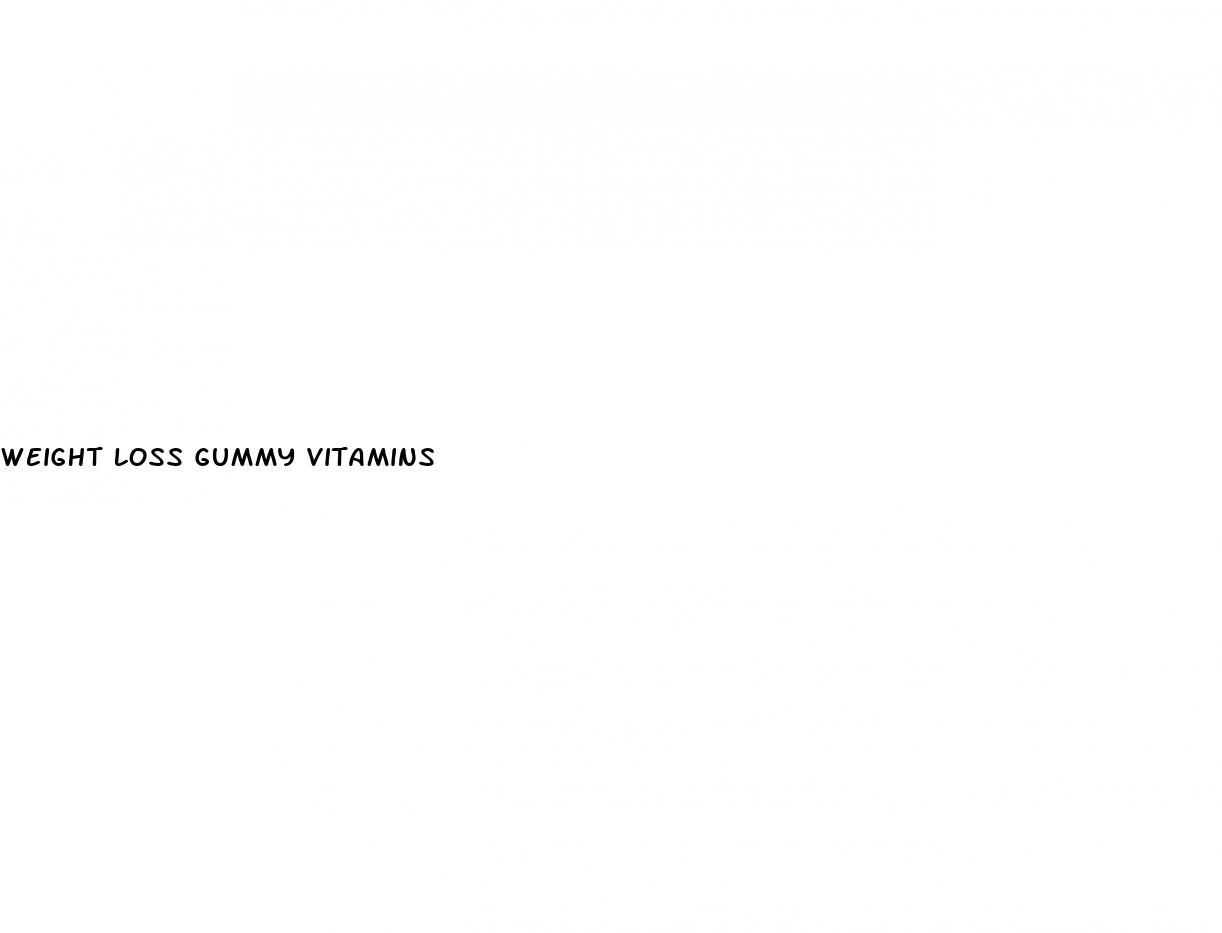 weight loss gummy vitamins