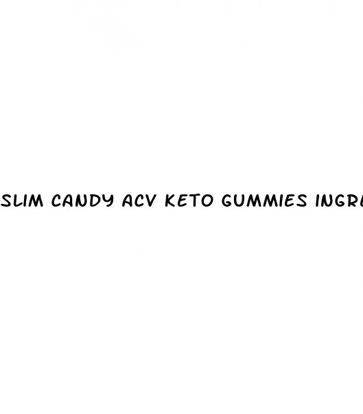 slim candy acv keto gummies ingredients