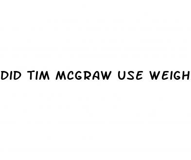 did tim mcgraw use weight loss gummies