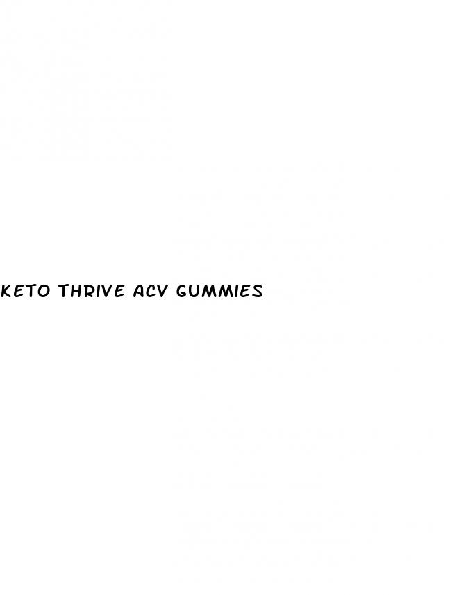 keto thrive acv gummies