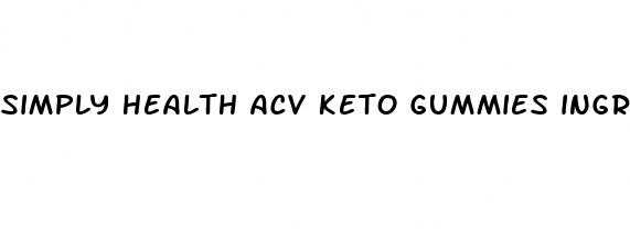 simply health acv keto gummies ingredients