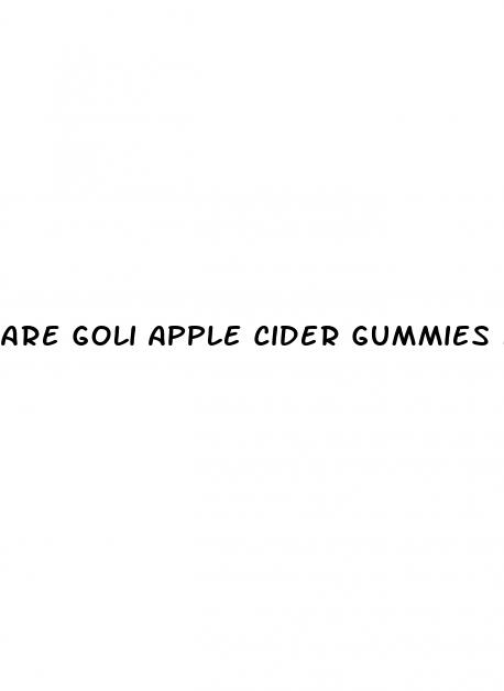 are goli apple cider gummies keto friendly