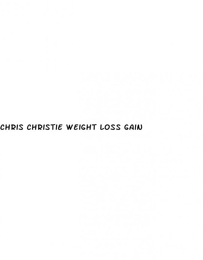 chris christie weight loss gain