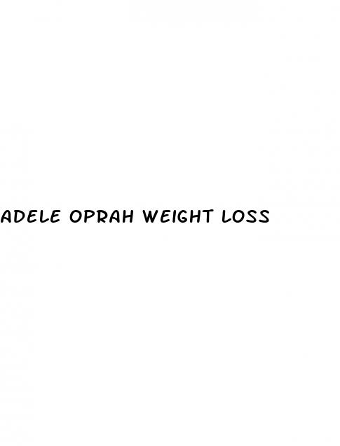 adele oprah weight loss