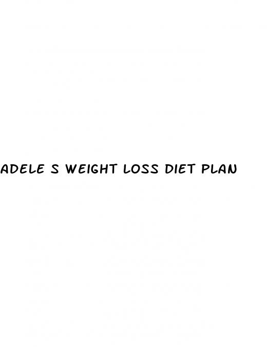 adele s weight loss diet plan