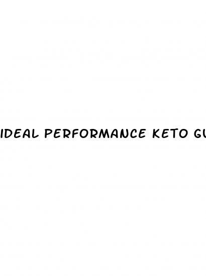 ideal performance keto gummies