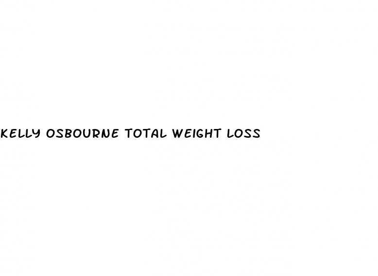 kelly osbourne total weight loss