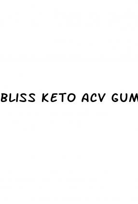 bliss keto acv gummies ingredients