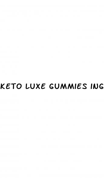 keto luxe gummies ingredients