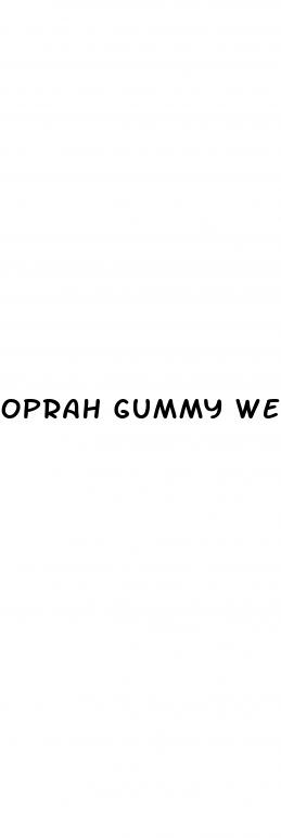 oprah gummy weight loss pills