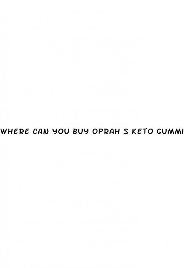 where can you buy oprah s keto gummies