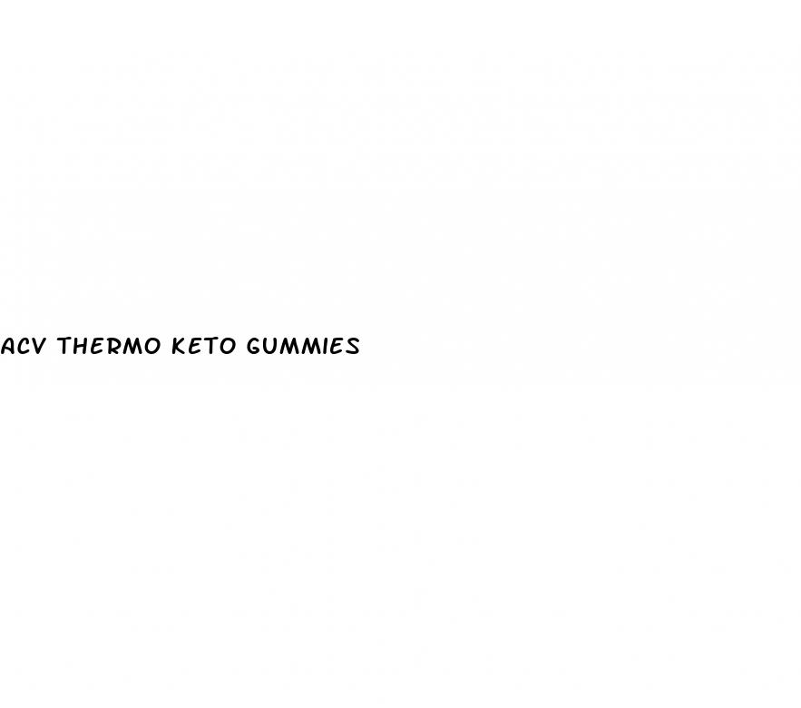 acv thermo keto gummies