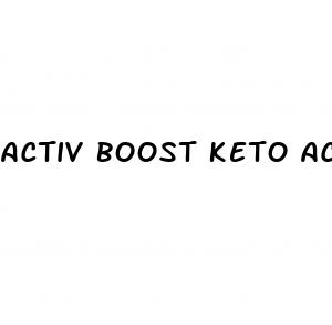 activ boost keto acv gummies 500mg