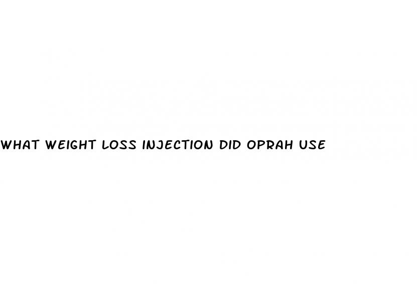 what weight loss injection did oprah use