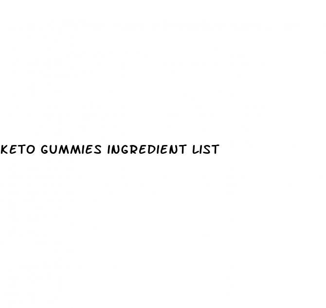 keto gummies ingredient list