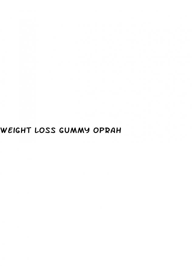 weight loss gummy oprah