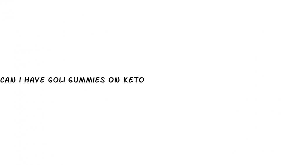 can i have goli gummies on keto