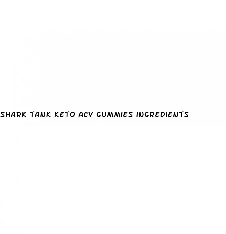 shark tank keto acv gummies ingredients