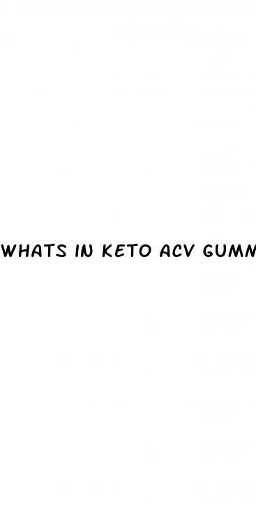 whats in keto acv gummies