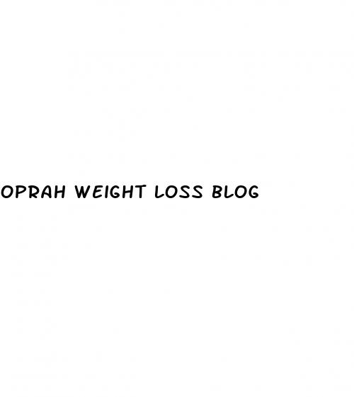 oprah weight loss blog