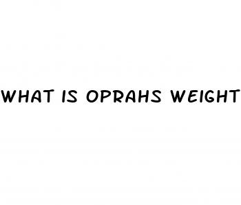 what is oprahs weight loss from being on weight watchers