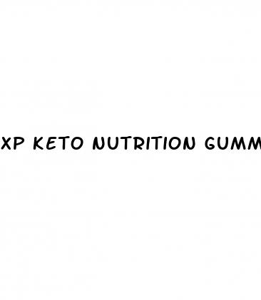 xp keto nutrition gummies