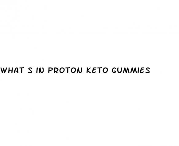 what s in proton keto gummies