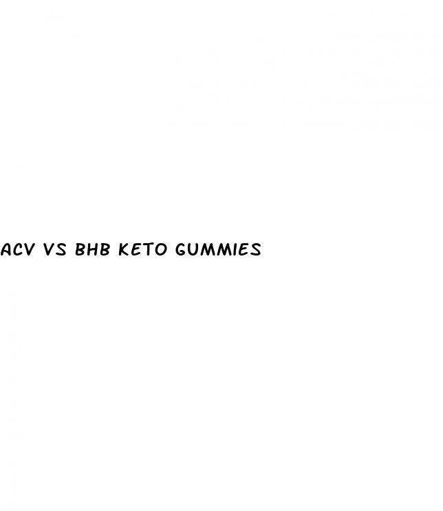 acv vs bhb keto gummies