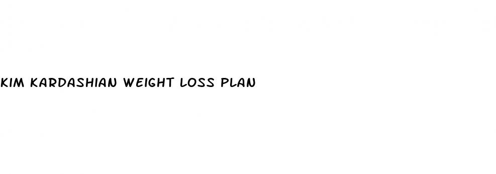 kim kardashian weight loss plan