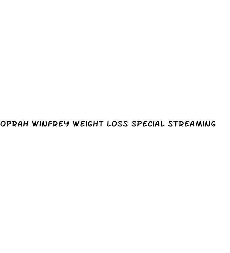 oprah winfrey weight loss special streaming