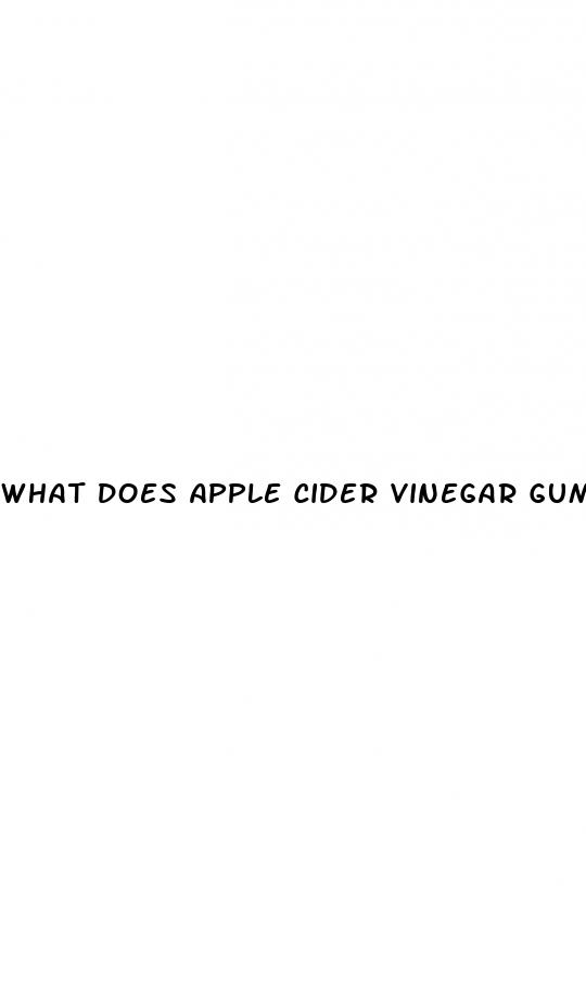 what does apple cider vinegar gummies do for weight loss