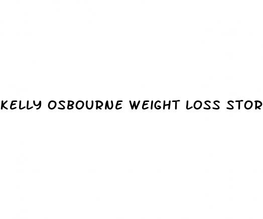 kelly osbourne weight loss story