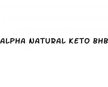 alpha natural keto bhb gummies