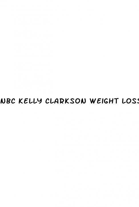 nbc kelly clarkson weight loss