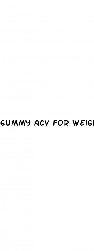 gummy acv for weight loss