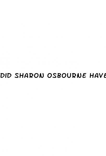 did sharon osbourne have weight loss surgery